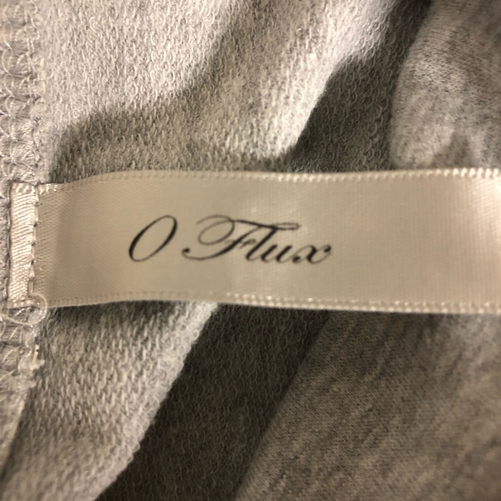 0 FLUX Strapless Gray Empire Waist Mini Dress Pockets stretch Belt 90’s Y2K Sz S - Picture 5 of 7